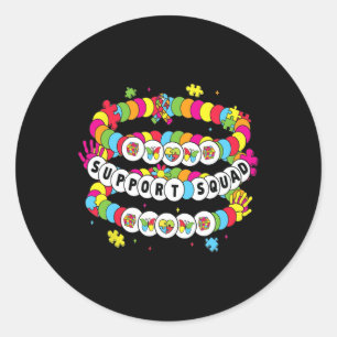 Adesivo Redondo Abril Vestimos Esquadrão de Suporte à Consciência 