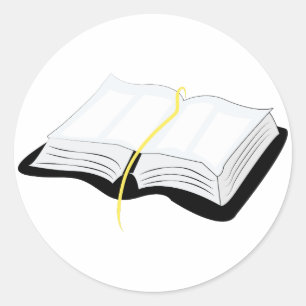 Adesivo Redondo Abrir Bíblia