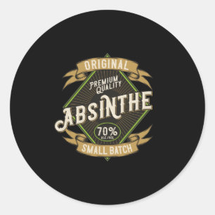 Adesivo Redondo Absinthe - Fada Verde - 04 - Escura