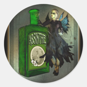 Adesivo Redondo Absinthe Faerie Round Stickers