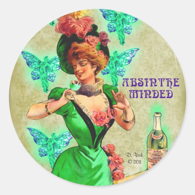 Adesivo Redondo Absinthe Mined Sticker (Frente)
