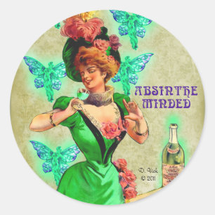 Adesivo Redondo Absinthe Mined Sticker