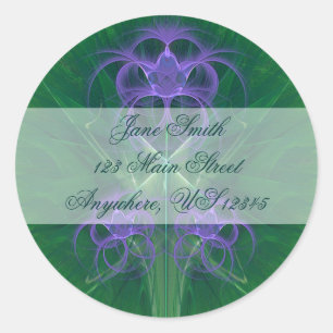 Adesivo Redondo Absinthe Tulips Mandala