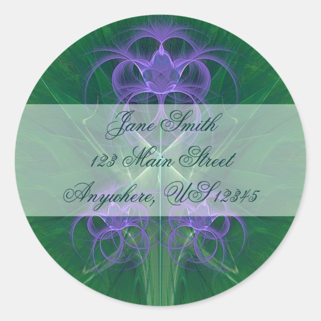 Adesivo Redondo Absinthe Tulips Mandala (Frente)