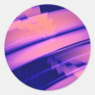 Adesivo Redondo Abstrato