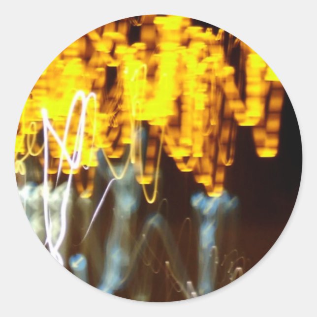 Adesivo Redondo Abstrato (Frente)