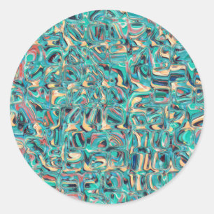 Adesivo Redondo Abstrato