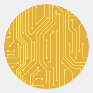 Adesivo Redondo Abstrato