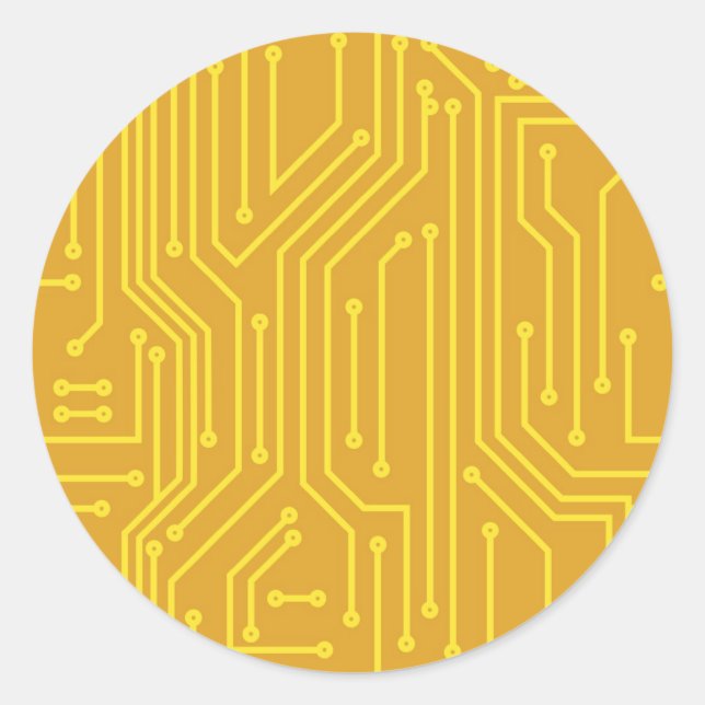 Adesivo Redondo Abstrato (Frente)