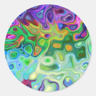 Adesivo Redondo abstrato 4.1