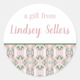 Adesivo Redondo Abstrato Art Personalizado para Presentes