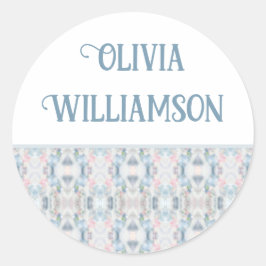 Adesivo Redondo Abstrato Art Personalizado para Presentes