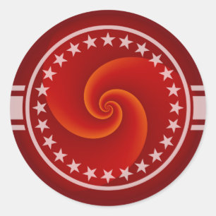 Adesivo Redondo Abstrato Background Spirals soft III + seu texto