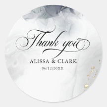 Abstrato Branco E Preto Moderno Obrigado