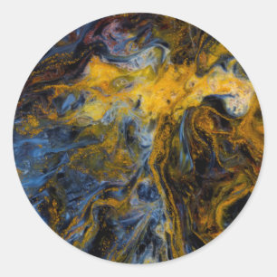 Adesivo Redondo Abstrato close-up de Pietersite