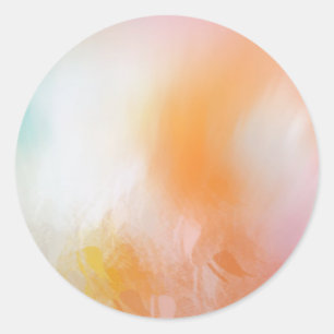 Adesivo Redondo Abstrato cor-de-rosa azul amarelo-rosa Modelo