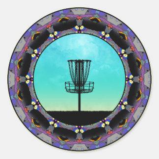 Adesivo Redondo Abstrato de Golf Disco 3