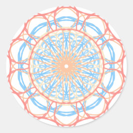 Adesivo Redondo Abstrato de roda-gigante