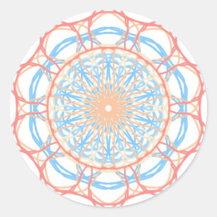 Adesivo Redondo Abstrato de roda-gigante