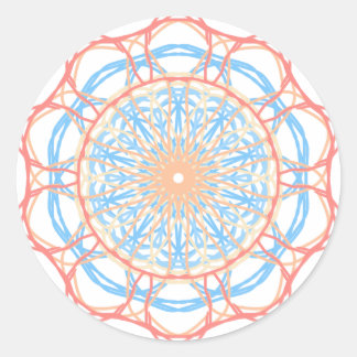 Adesivo Redondo Abstrato de roda-gigante