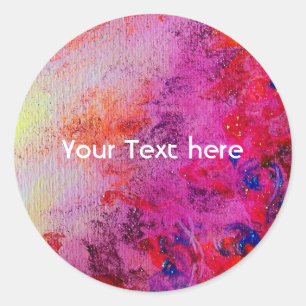 Adesivo Redondo ABSTRATO DOURADO, cor-de-rosa claro