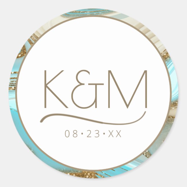 Adesivo Redondo Abstrato Glitter Strata Border ID903 (Frente)