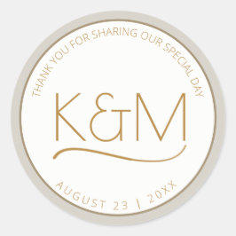 Adesivo Redondo Abstrato Glitter Strata Wedding Obrigado Rua ID903