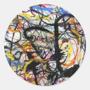 Adesivo Redondo Abstrato Jeff Hankamer Artjunkhaus