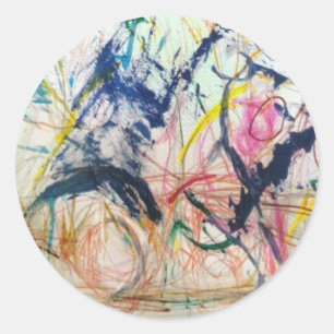 Adesivo Redondo Abstrato Jeff Hankamer Artjunkhaus