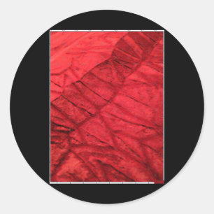Adesivo Redondo Abstrato Organic Photoographic Crumpled Tecido Sti