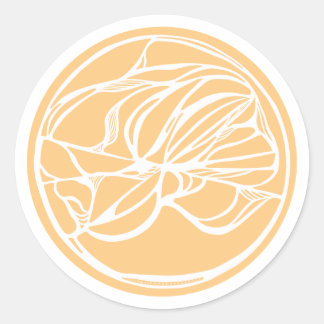 Adesivo Redondo Abstrato Sigil Sticker