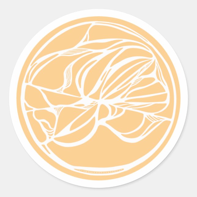 Adesivo Redondo Abstrato Sigil Sticker (Frente)