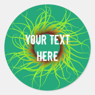 Adesivo Redondo Abstrato Spiral Sticker