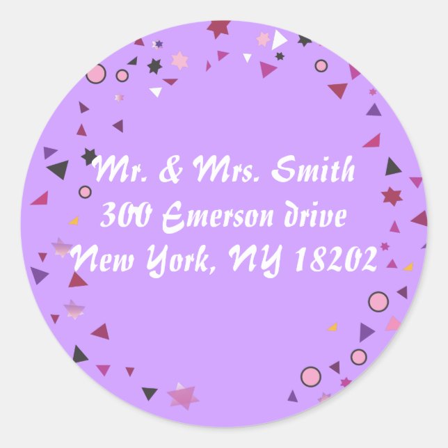 Adesivo Redondo Abstrato Tree of Life REPLY (Árvore de vida útil)  (Frente)