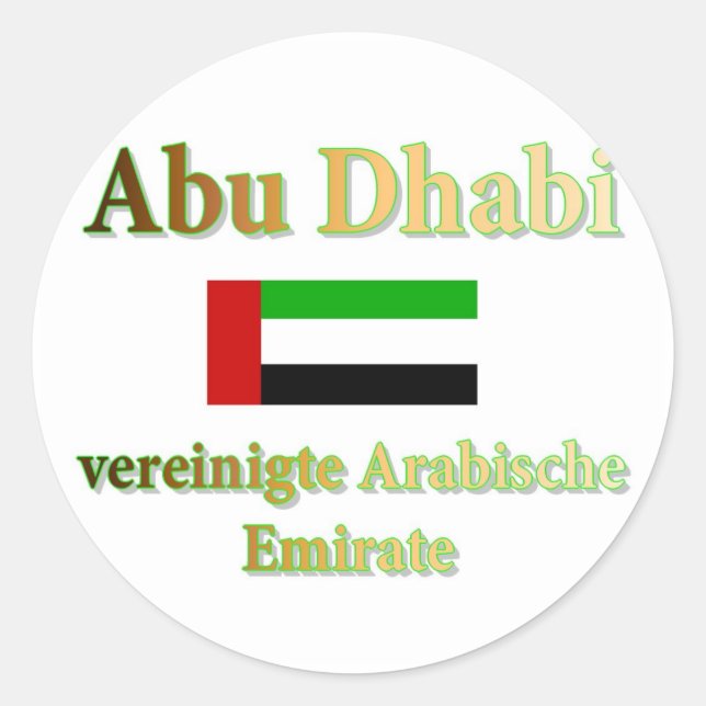 Adesivo Redondo Abu Dhabi (Frente)