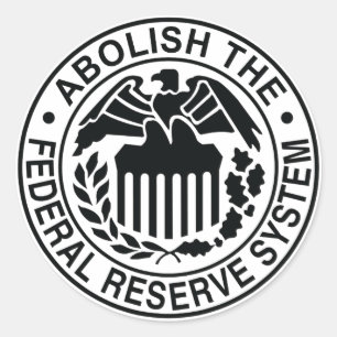 Adesivo Redondo Abula Federal Reserve