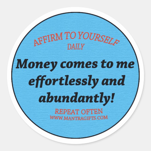 Adesivo Redondo Abundância (Frente)