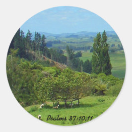 Adesivo Redondo Abundância do Pau de Paz