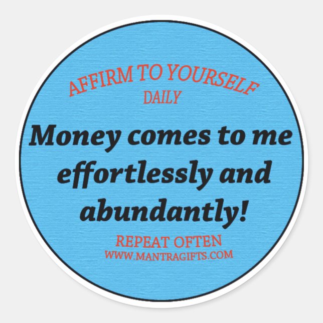 Adesivo Redondo Abundant Sticker (Frente)