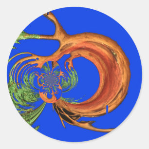 Adesivo Redondo Acacia Circle Impressão