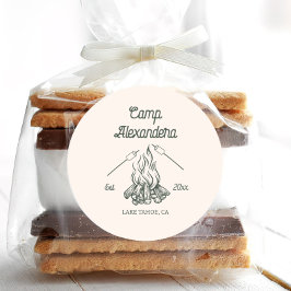 Adesivo Redondo Acampamento da Solteira