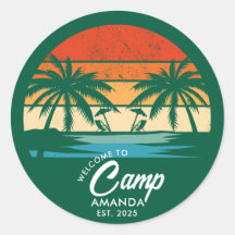 Acampamento de Praia Personalizado Festa de Soltei