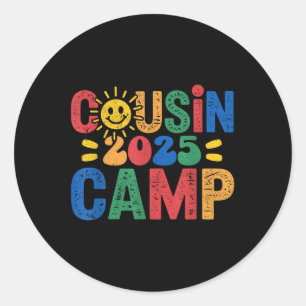 Adesivo Redondo Acampamento de Primos 2025 Acampamento Fogueira Fé