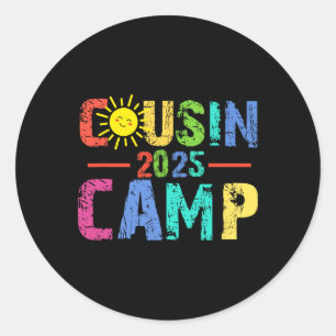 Adesivo Redondo Acampamento de Primos 2025 Acampamento Fogueira Fé
