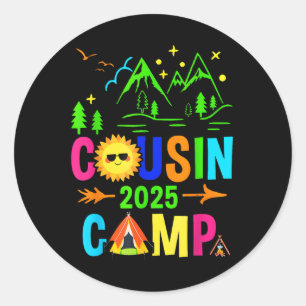 Adesivo Redondo Acampamento de Primos 2025 Acampamento Fogueira Fé