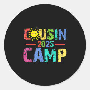 Adesivo Redondo Acampamento de Primos 2025 Acampamento Fogueira Fé