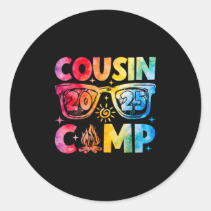 Adesivo Redondo Acampamento de Primos 2025 Férias em Família Acamp
