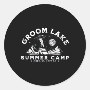 Adesivo Redondo Acampamento de Verão Groom Lake - Divertida Área 5