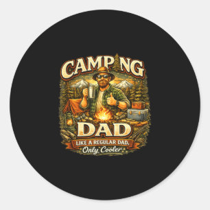 Adesivo Redondo Acampamento é camiseta de terapia – acampamento en