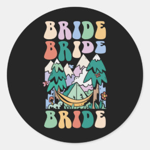 Adesivo Redondo Acampamento Festa de Despedida de Solteira Acampam